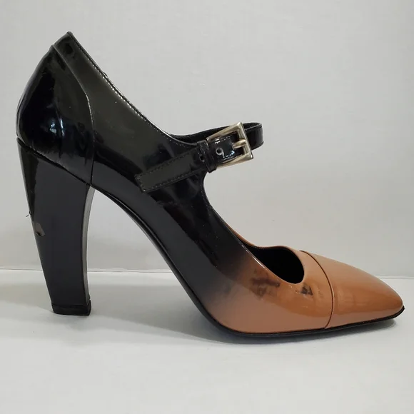 Prada Ombré Slacked Heel Patent Mary JaneSize EU 37.5